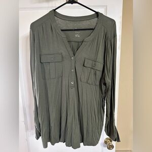 A New Day Dark Olive Top